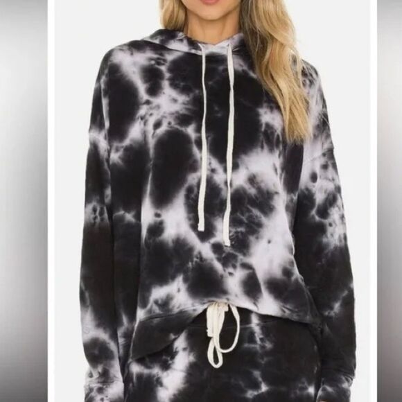 Sundry Tie Dye Hoodie Oversized Small Boxy Relaxed Fit Jersey Pullover - Picture 1 of 7